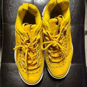 Fila Kids Bright Yellow Sneakers